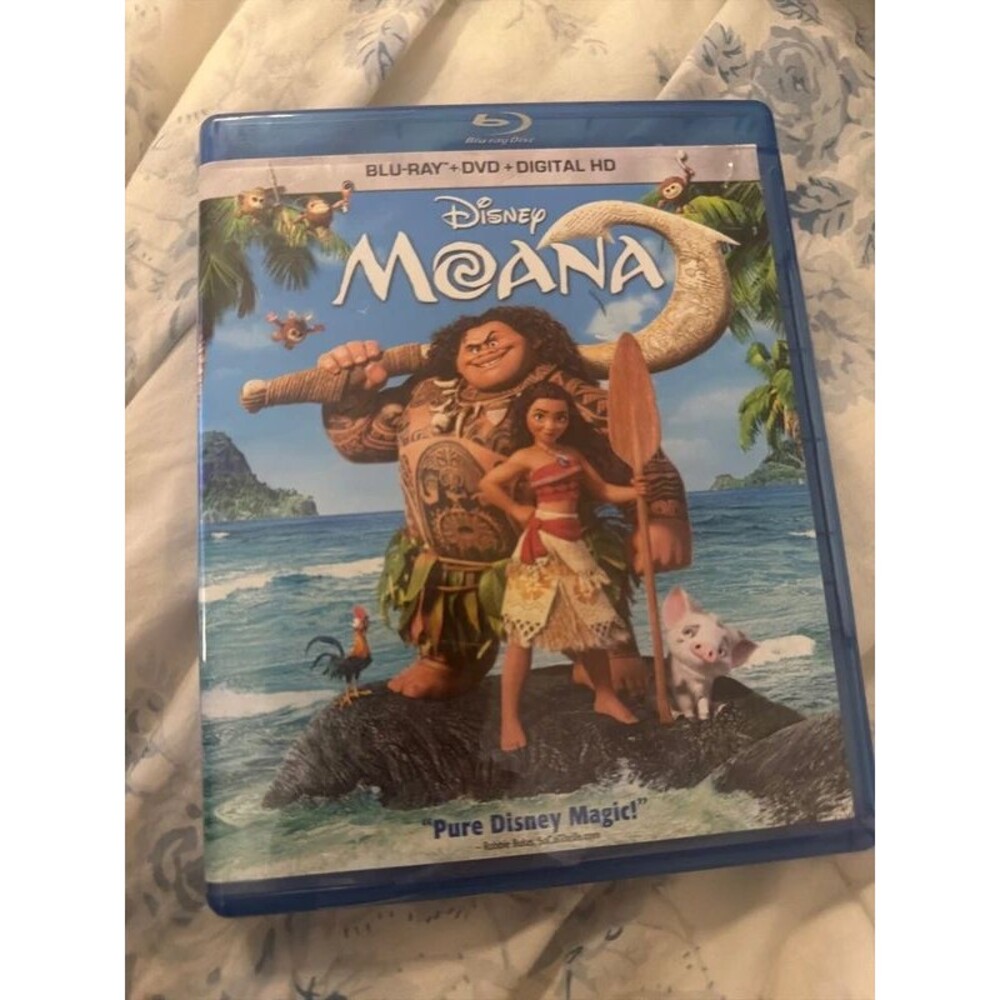 Moana movie with Blu-ray and DVD Disney